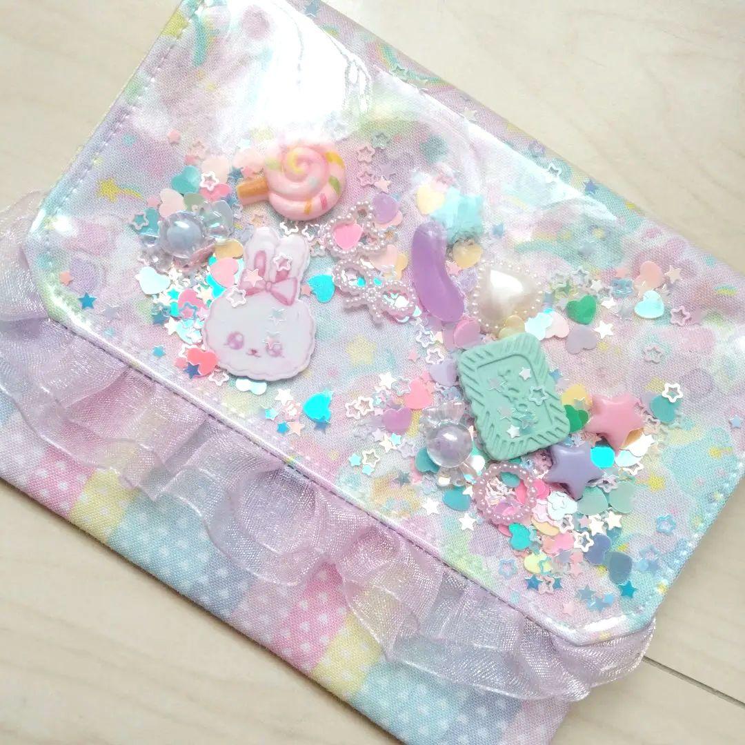 シャカシャカ移動ポケット♡ななうさ 080）シャカシャカ移動ポケット ベビーユニコーン ブルー ピンク
