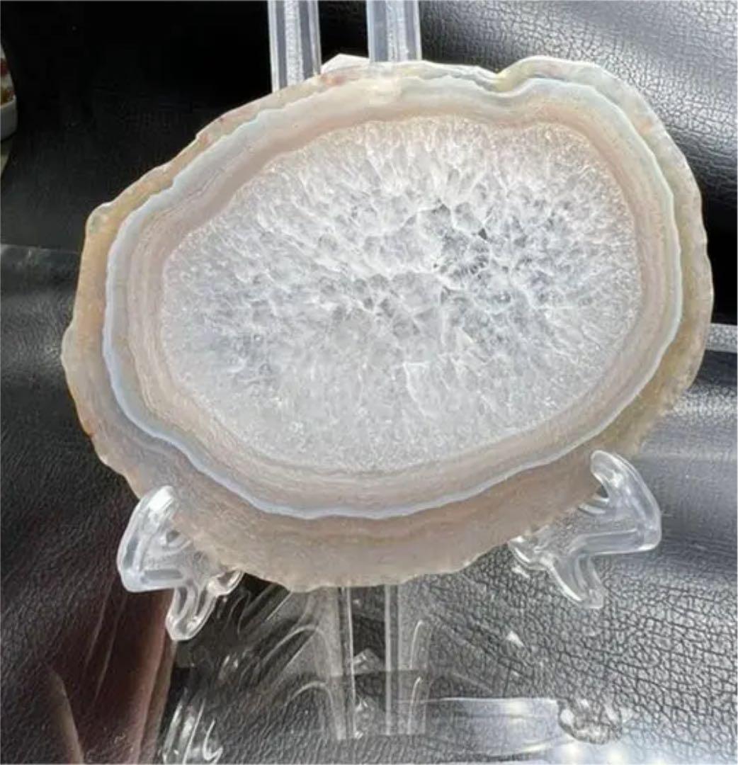 0622141   72＊90ミリ水晶共生瑪瑙置物セット　コースター 0622141 72＊90ミリ水晶共生瑪瑙置物セット コースター 0622141 72＊90