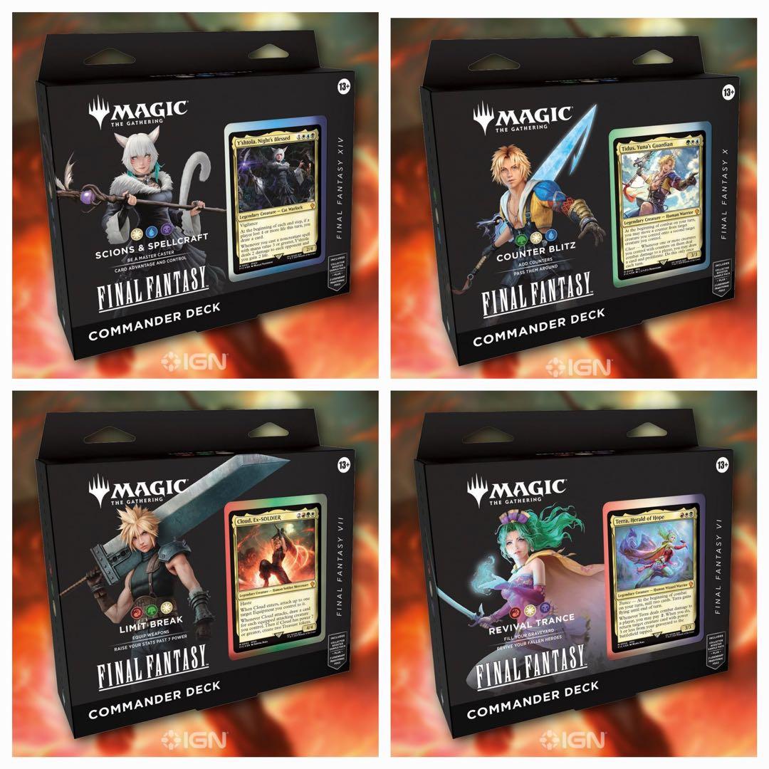 MTG FINAL FANTASY 統率者デッキ4種セット 英語版 FF - メルカリ
