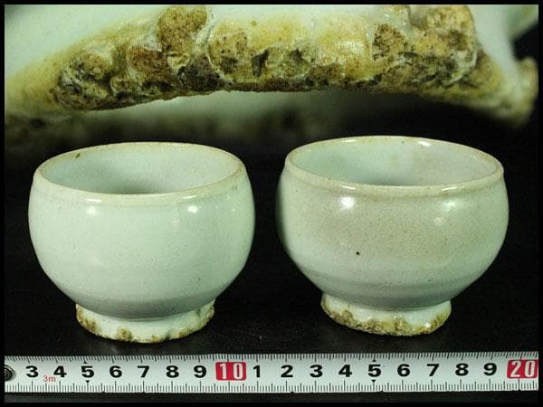 古美術 李朝 白磁 碗 一対 高麗(K-A637) R antiques | 骨董・古美術・古道具・アンティーク