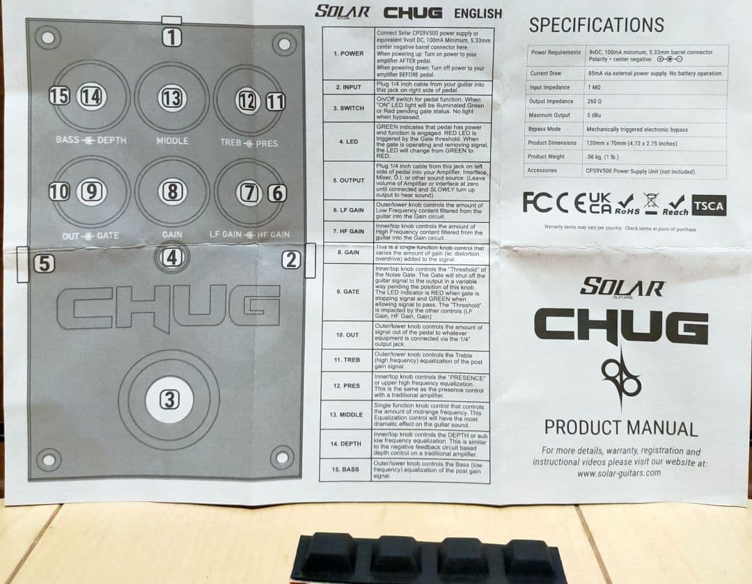 Yoshi85様専用Solar Guitars Chug ディストーション美品 - メルカリ