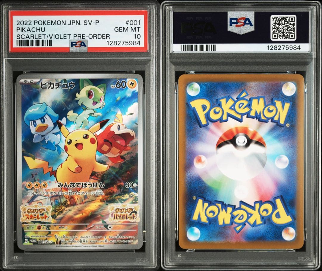 PSA10】ピカチュウ スカバイ プロモ プレオーダー みんなでぼうけん