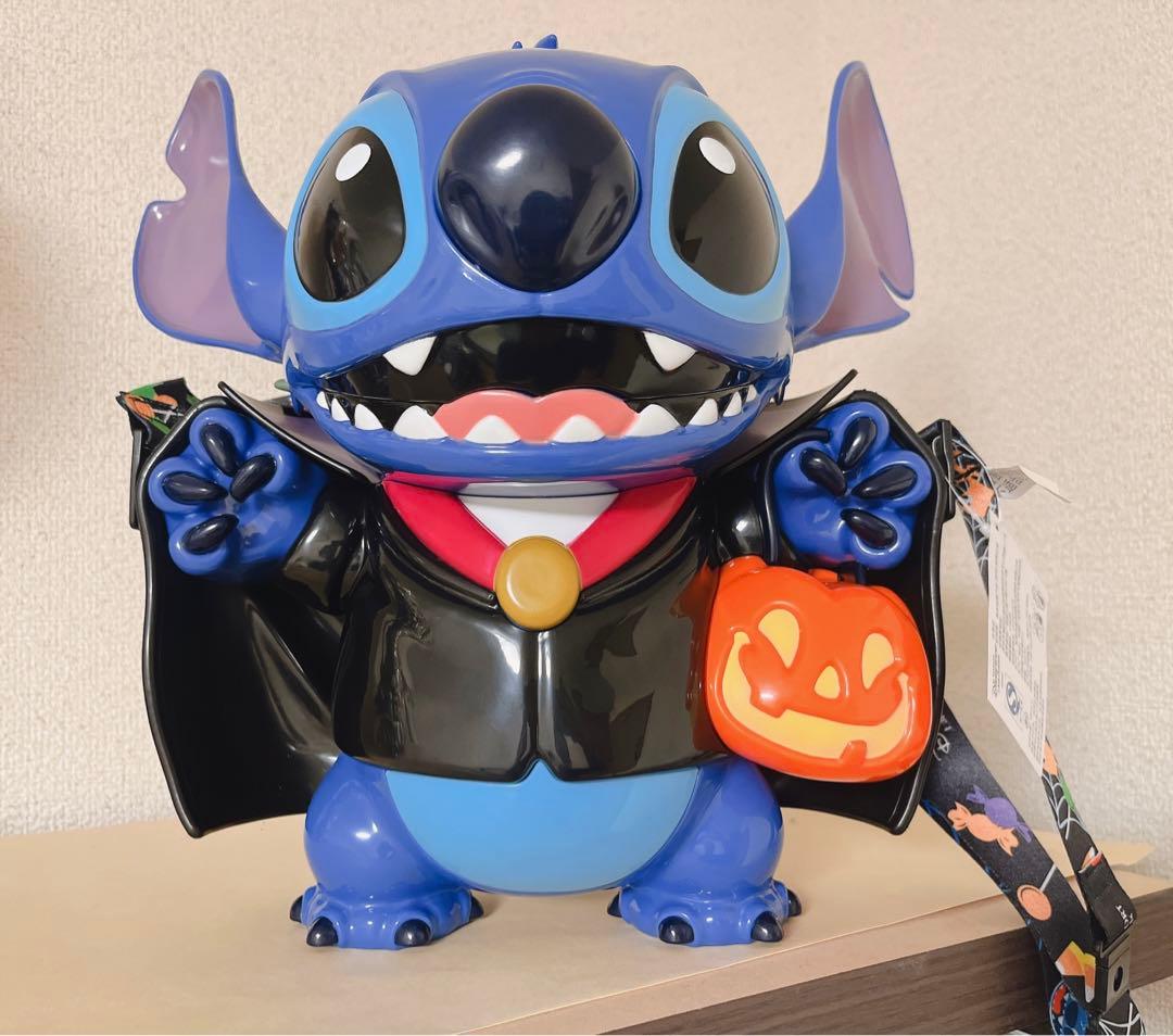 海外ディズニー限定 2024 ハロウィン スティッチ ポップコーンバケット