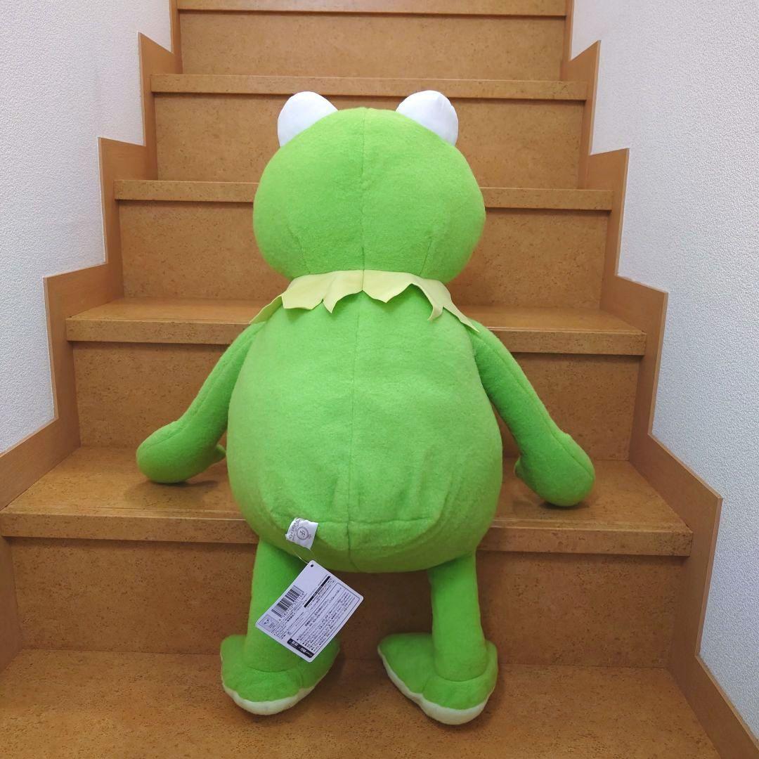新品 カーミット FukuFuku もこふわジャンボぬいぐるみ 匿名配送
