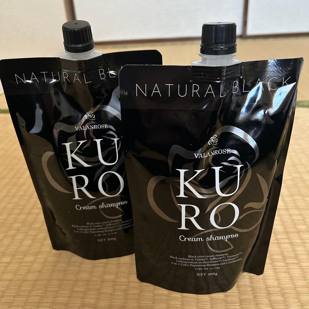 バランローズ クリームシャンプーナチュラルブラック 400g× 2個セット バランローズ KUROクリームシャンプー 400g×2本 バランローズ