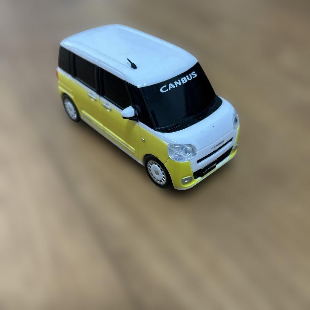 非売品 ダイハツ ムーヴ キャンバス プルバックカー イエロー CANBUS