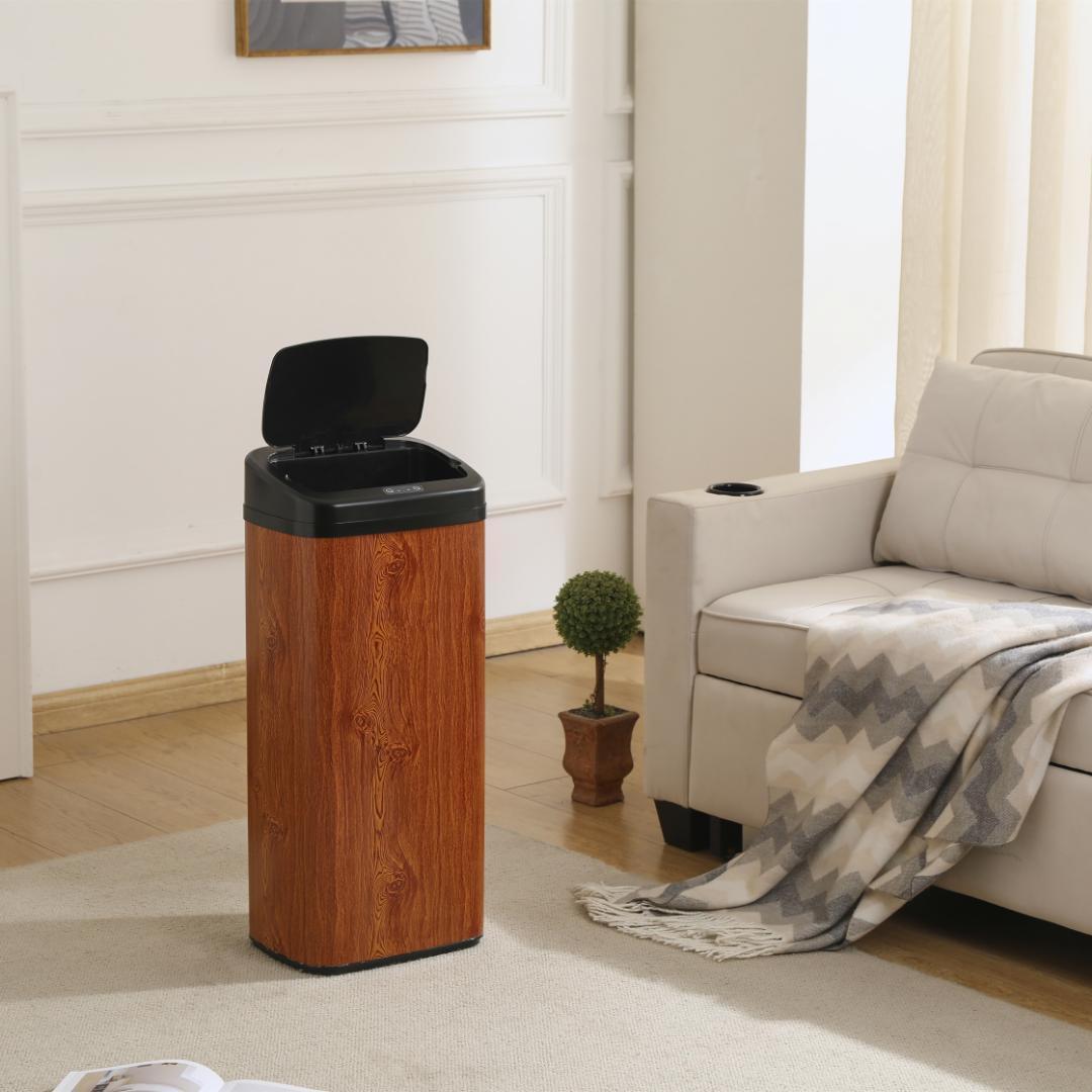 【人気商品】センサー全自動開閉式 ゴミ箱 大容量45L ブラウン 楽天市場】センサー全自動開閉式 ゴミ箱 大容量45L スリム キッチン