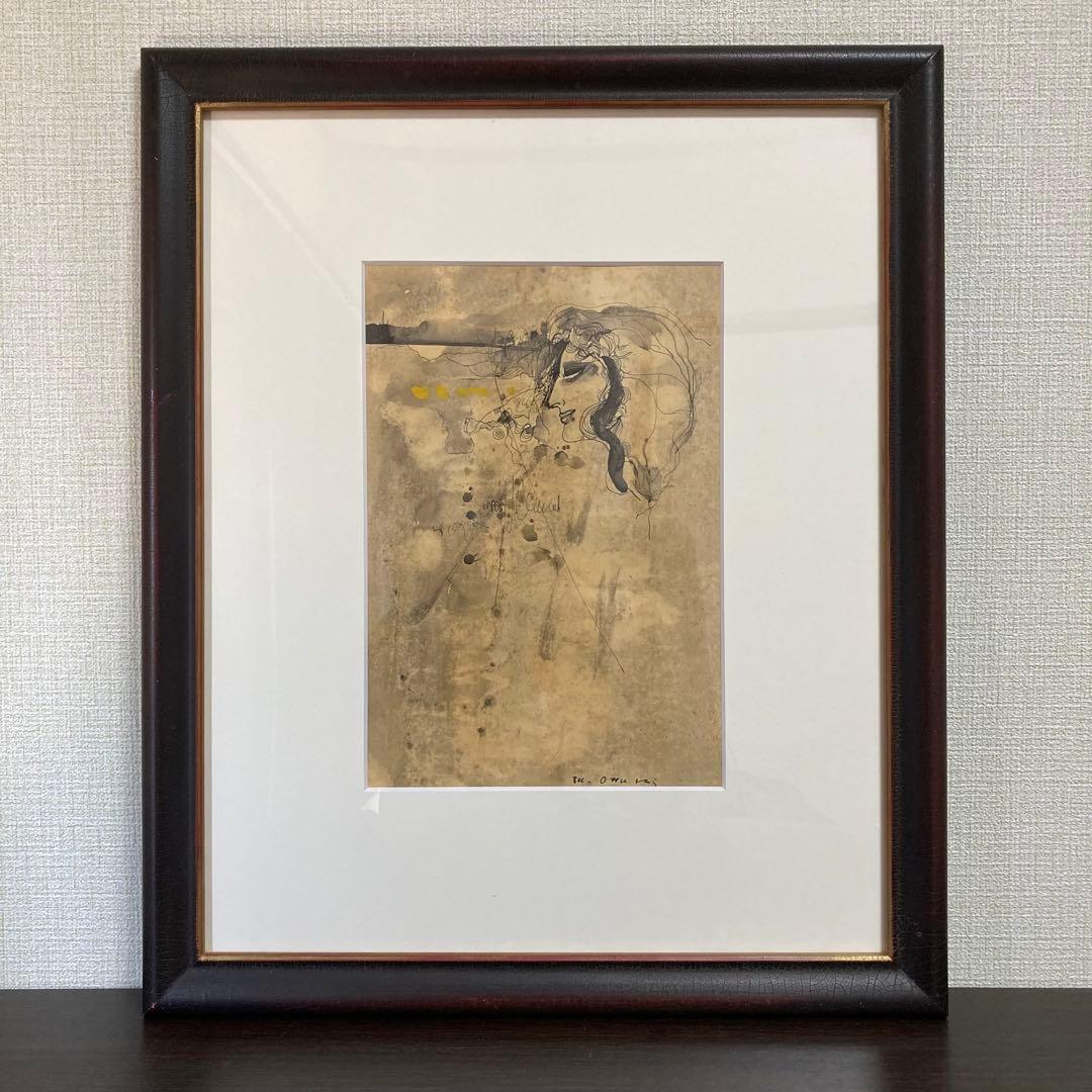 【真作保証】小貫政之助「女」水彩画 額装 抽象画 美人 絵画 Yahoo!オークション -「小貫政之助」の落札相場・落札価格