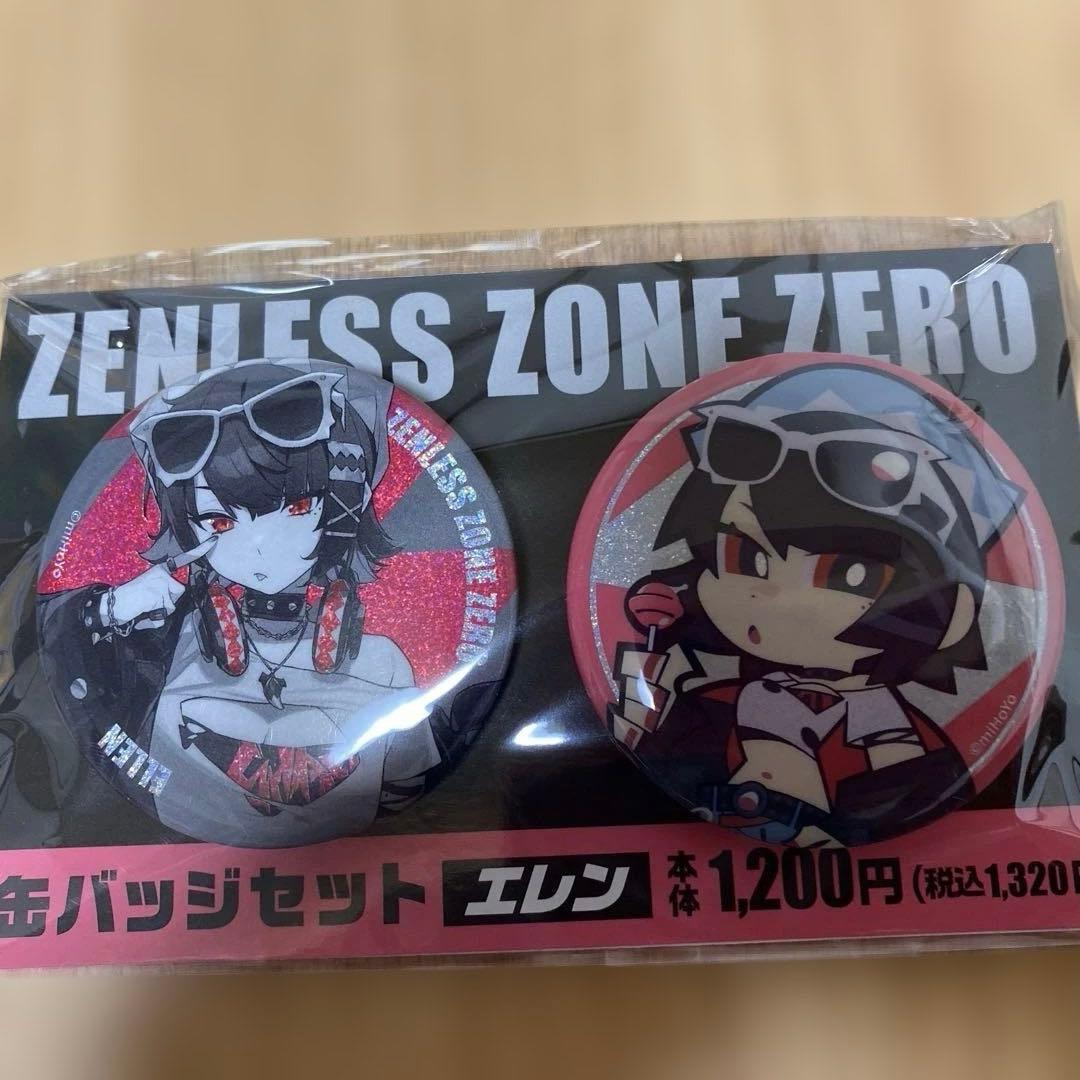 4点 エレン ジョー ファミマ限定 ゼンゼロ アクスタアクキー缶バッジ