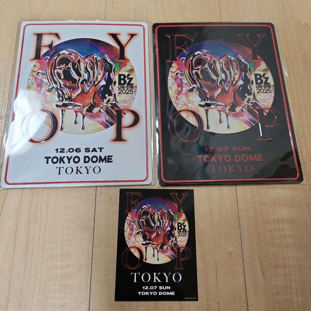 B'z FYOP メモリアルプレート 東京ドーム ステッカー グッズ - メルカリ