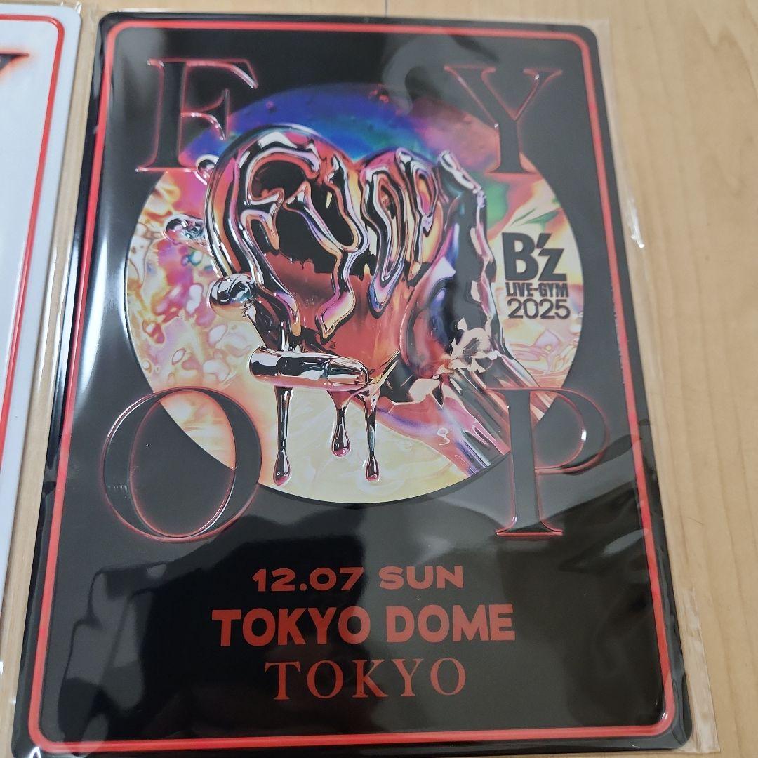 B'z FYOP メモリアルプレート 東京ドーム ステッカー グッズ - メルカリ
