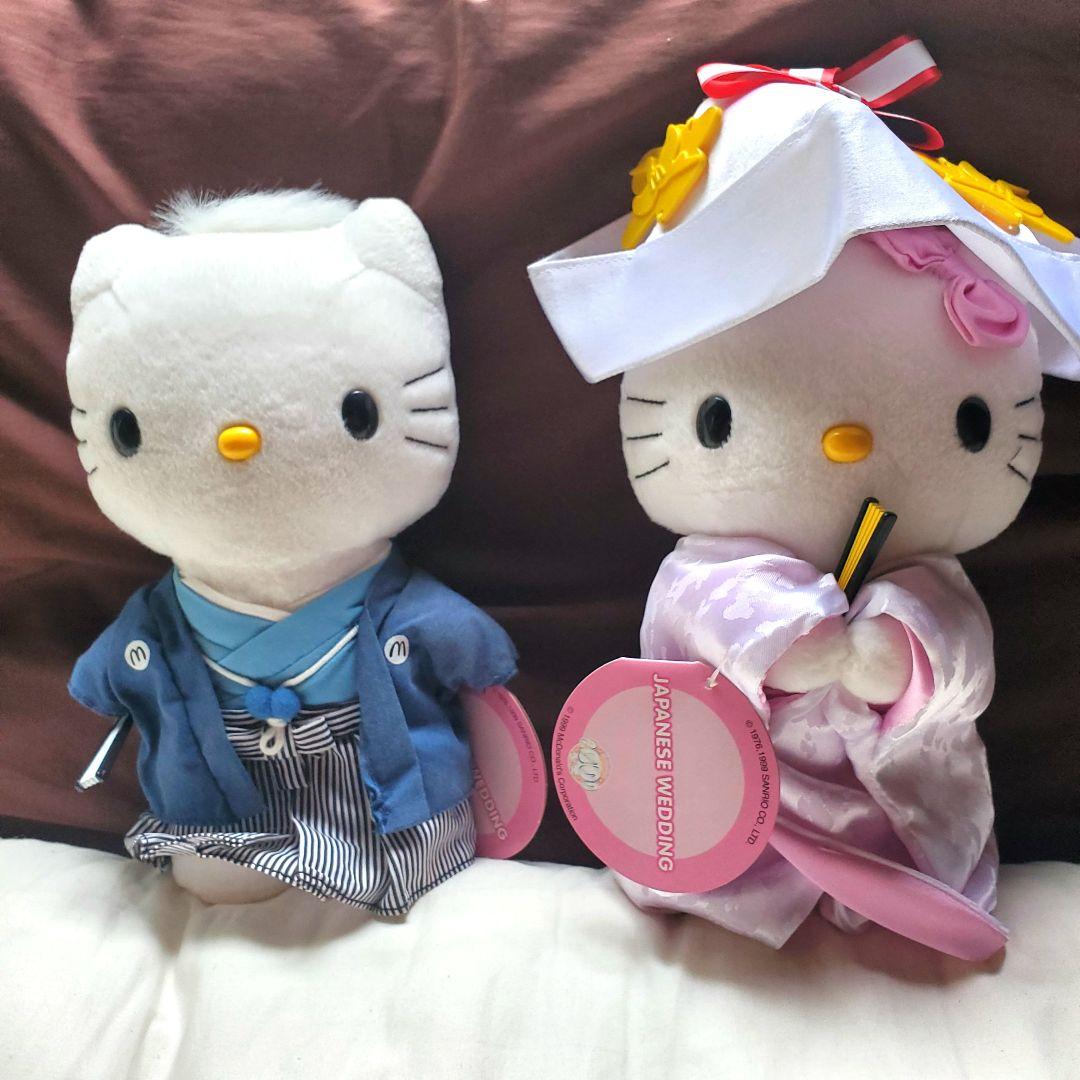 ハローキティちゃん・ダニエル和装ぬいぐるみ ウェディング - メルカリ