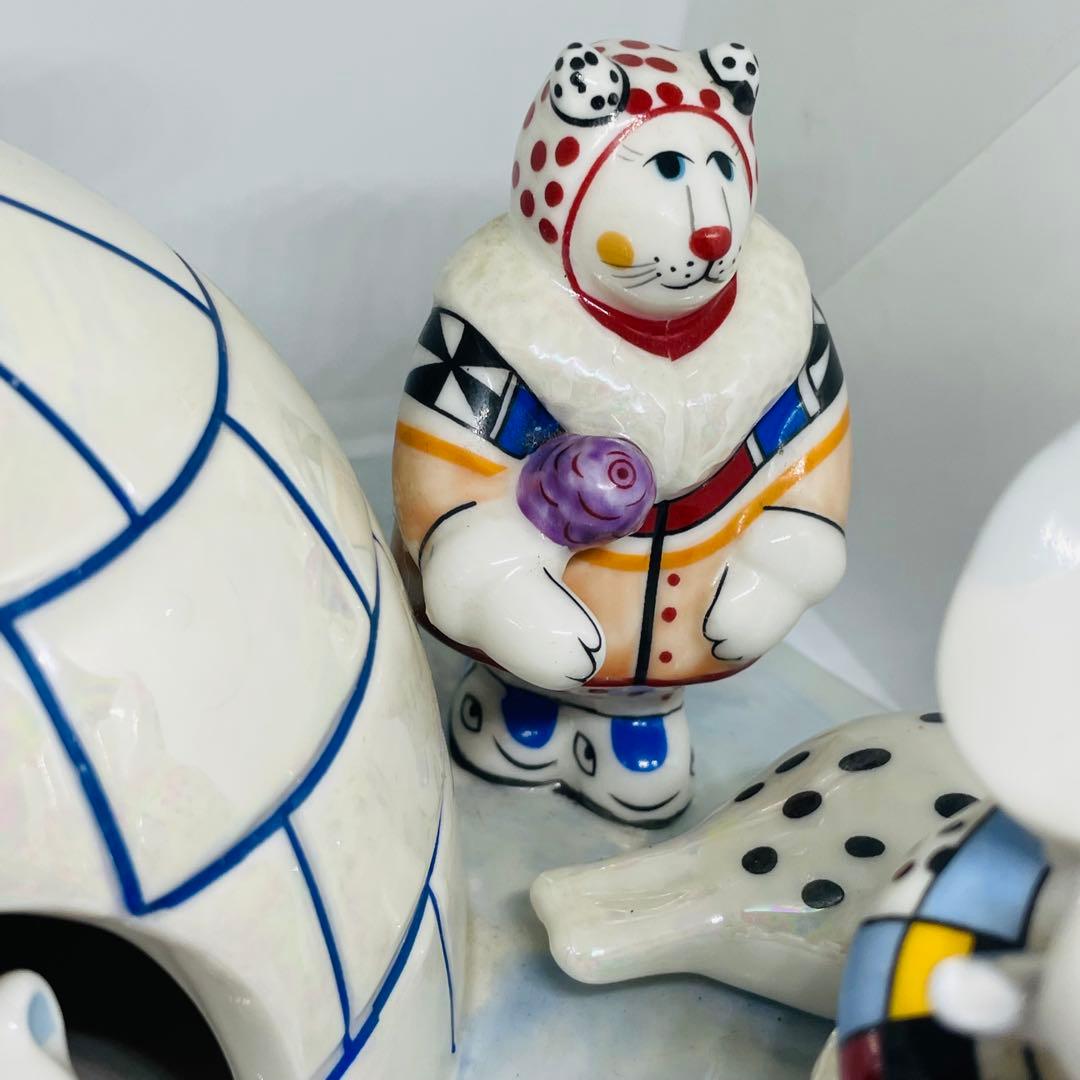 廃盤品 ビレロイ&ボッホ グリーンランドイグルー 北極 動物 フィギュ