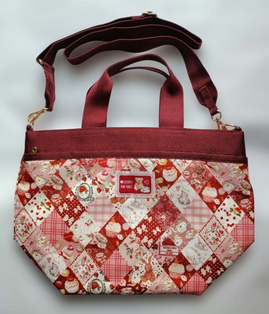 PINK HOUSE　BUCKET TOTE　ダイヤモンドパターン トートバッグ LeSportsac×PINK HOUSE】BUCKET TOTE｜トートバッグ｜バッグ