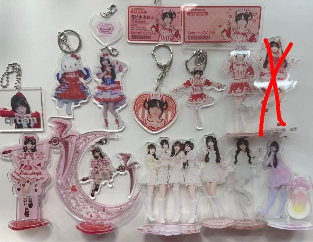逃げ水あむ アクリルスタンド、アクリルキーホルダー等 14点まとめ売り