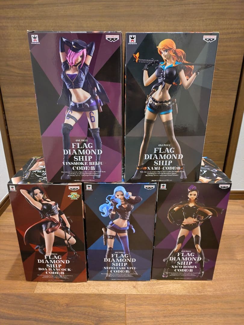 FLAG DIAMOND SHIP フィギュア 5体セット ONE PIECE FLAG DIAMOND SHIP ロビン ナミ セット フィギュア