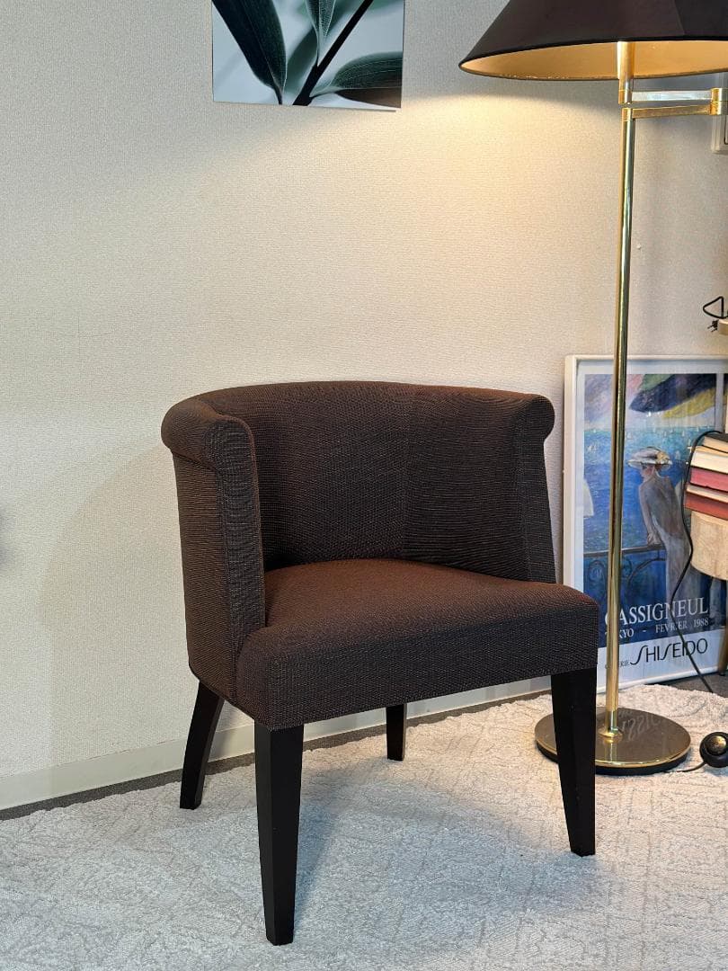 やや訳アリ■Cassina ixc.■ゴードン　アームチェア　ダークブラウン系 □Cassina ixc.□ゴードン アームチェア 1Pソファ ダークブラウン系