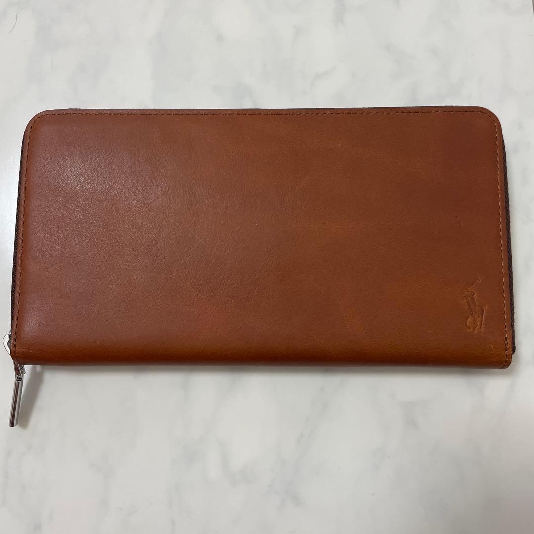 新品未使用】POLO RALPH LAUREN 牛革 ファスナー長財布 大判 - メルカリ