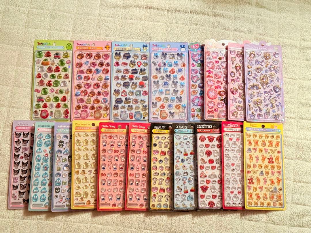 ボンボンドロップシール たまごっち サンリオ ディズニー スヌーピー