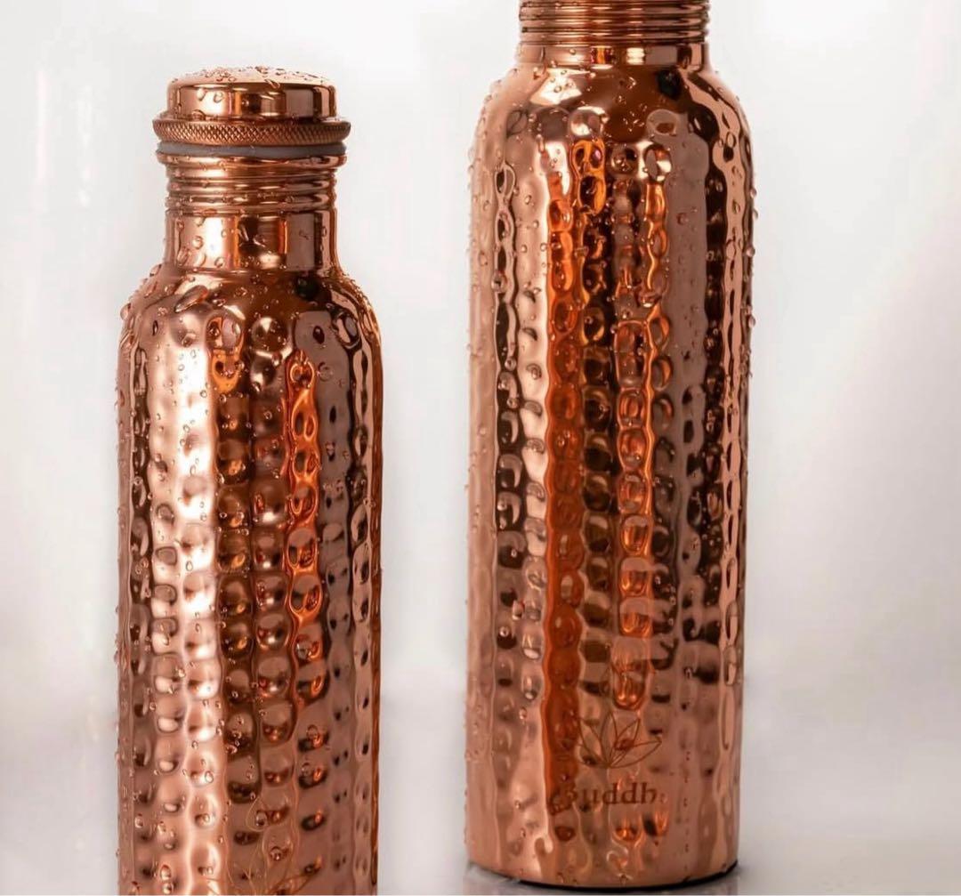 銅製ハンマード水筒2個セット950ml