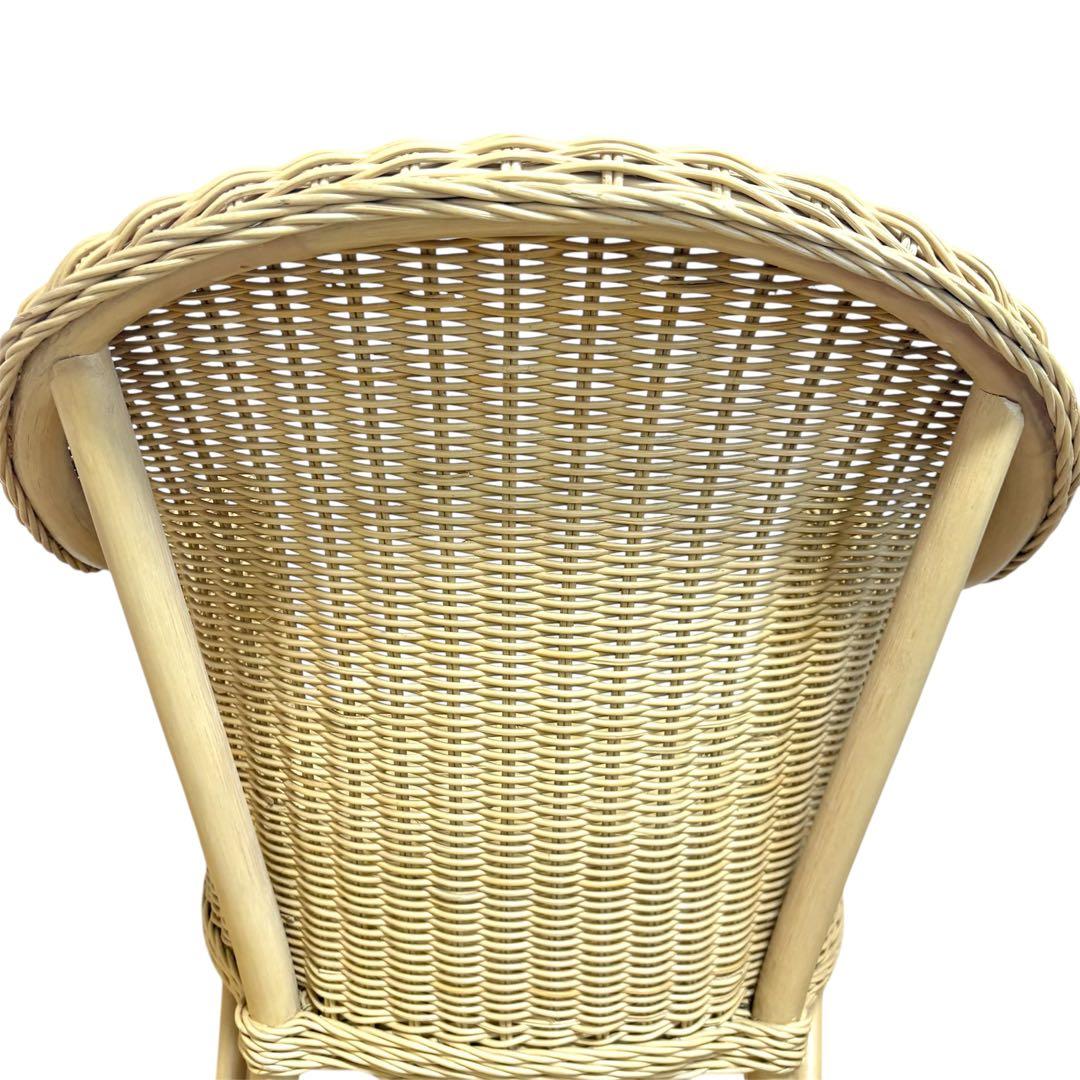 美品】Casablancaカサブランカ モナコ ラタン籐クッション付き チェア