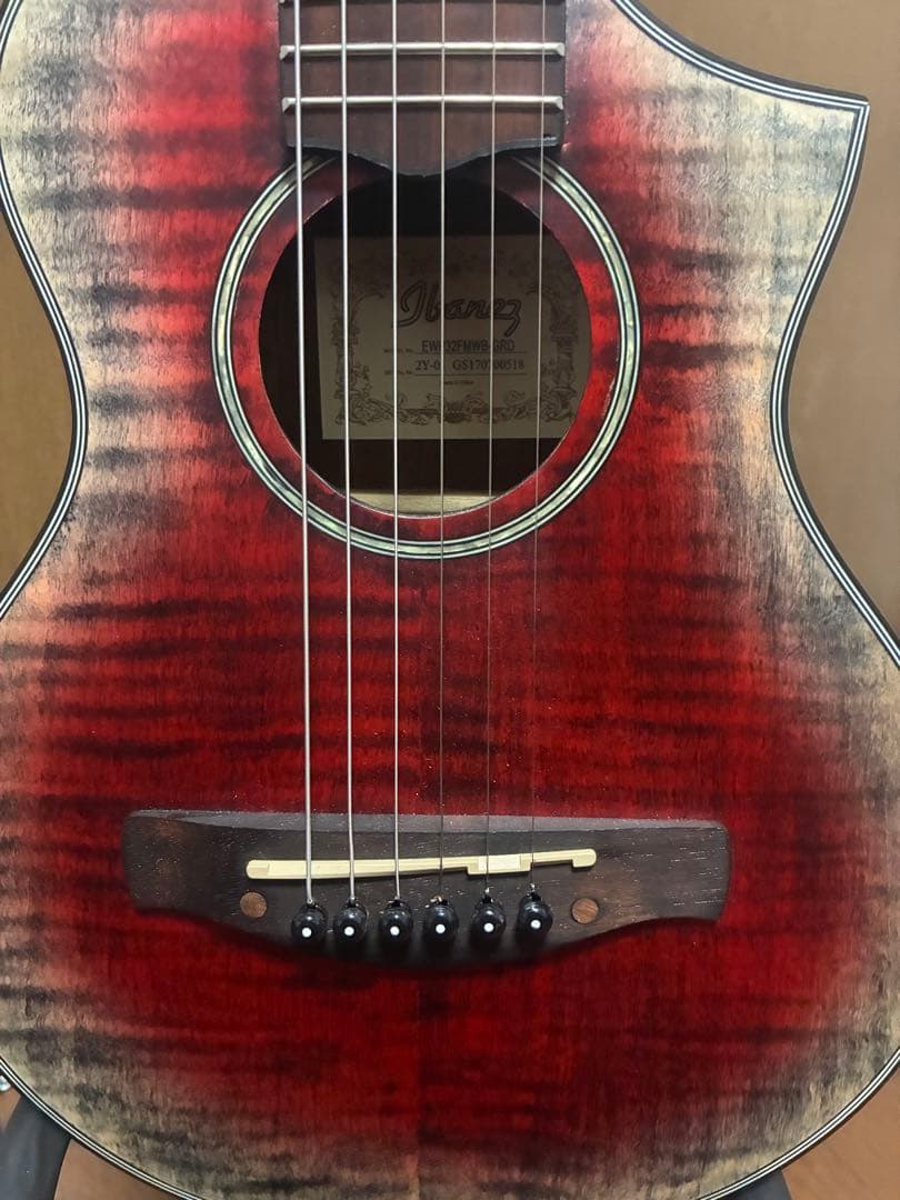 Ibanez アコースティックピッコロギター レッド - メルカリ