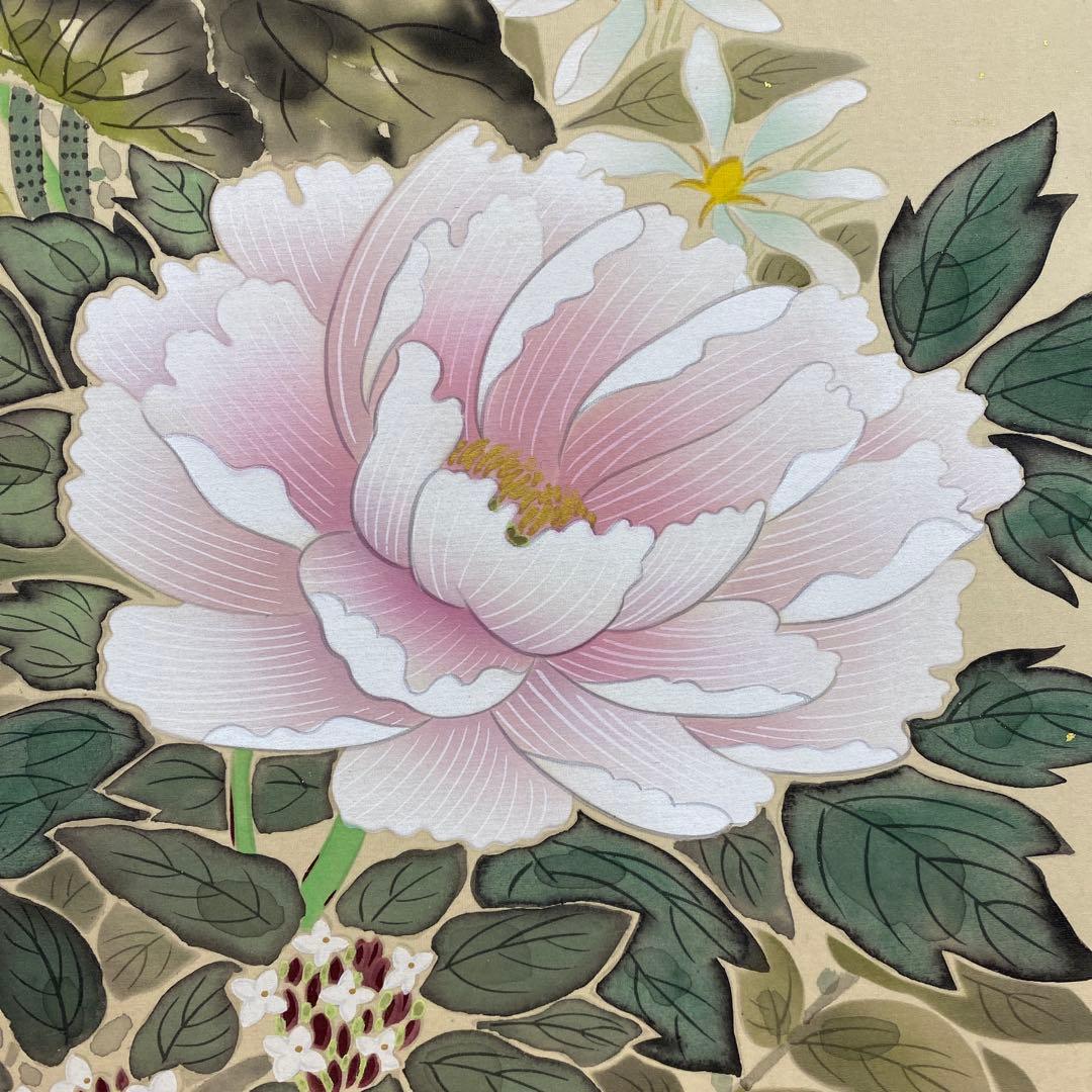 美品 掛け軸 金武翆輝作 名花十友図 共箱 美術年鑑掲載 縁起物 - メルカリ