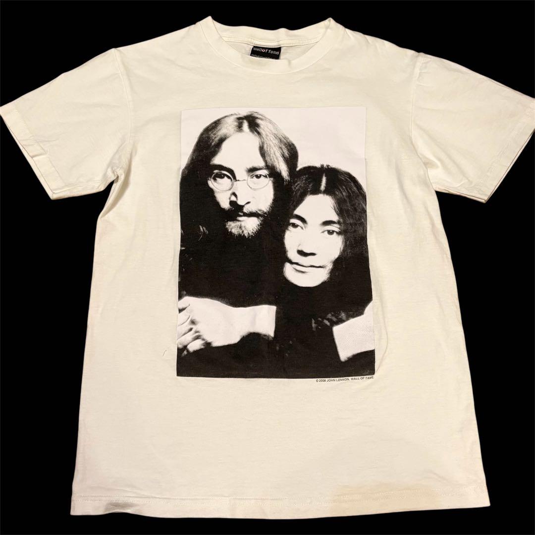 ジョン・レノン オノ・ヨーコ Tシャツ ウォールオブフェイム Mサイズ