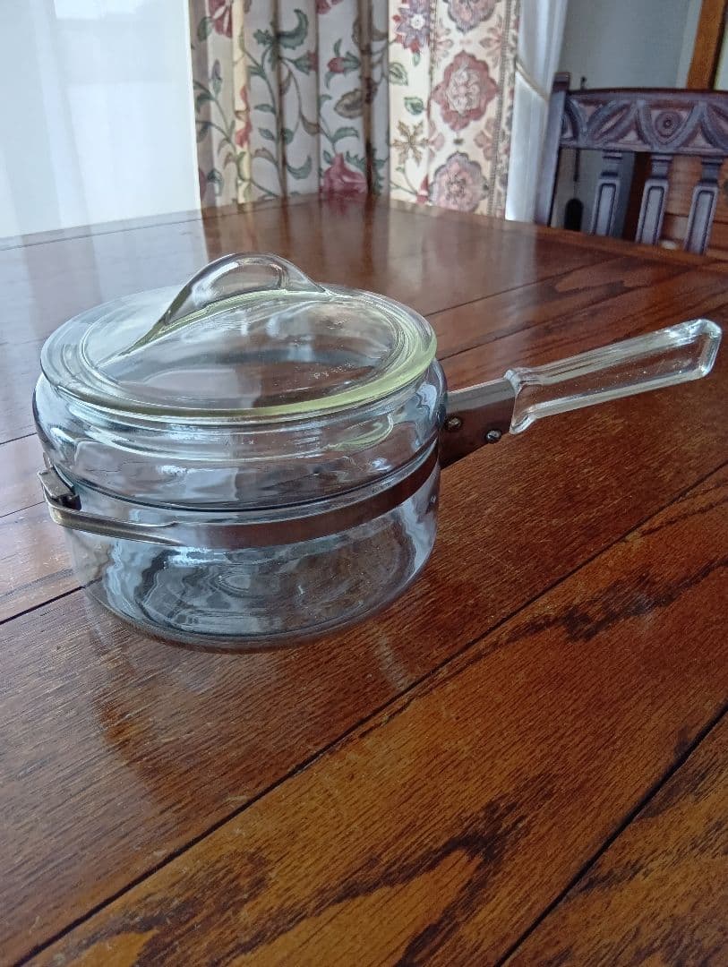 最終価格　オールドパイレックス　片手鍋　ソースパン　6322-B 希少品】PYREX オールドパイレックス 耐熱ガラス片手鍋 ソースパン