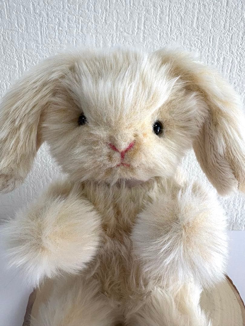 ハンドメイド ぬいぐるみ うさぎ 寄り添ううさぎ 単体 一点もの