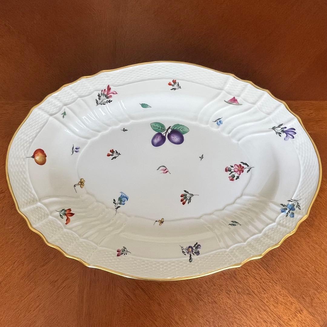 希少品】リチャードジノリ☆ベッキオペルージャ☆豪華なラージオーバル
