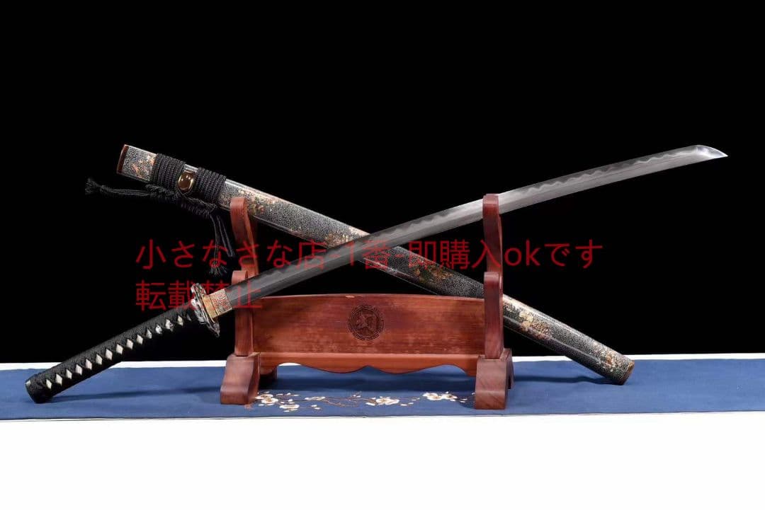 ウズ鋼焼刃武士刀『夜蒼魂』 古兵器 武具 刀装具 日本刀