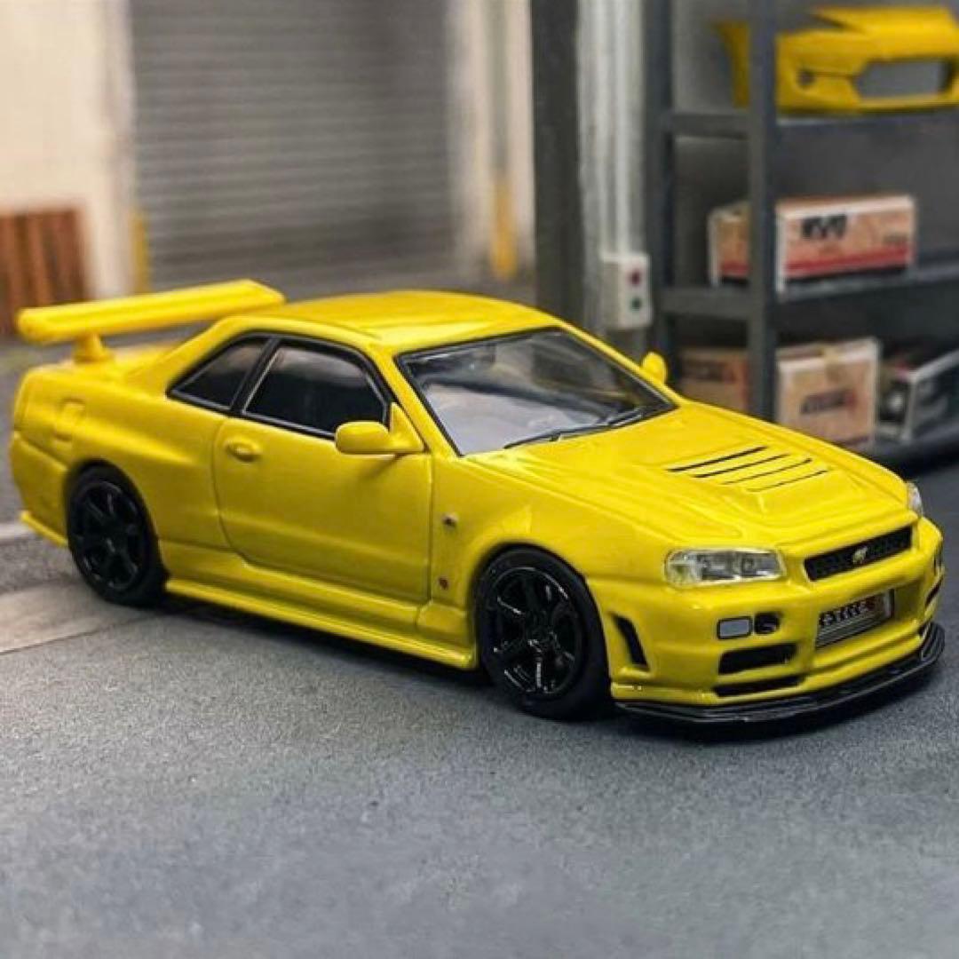 イノモデル 1/64 ニッサン 日産 GTR R34 マレーシア限定 黄色 - メルカリ