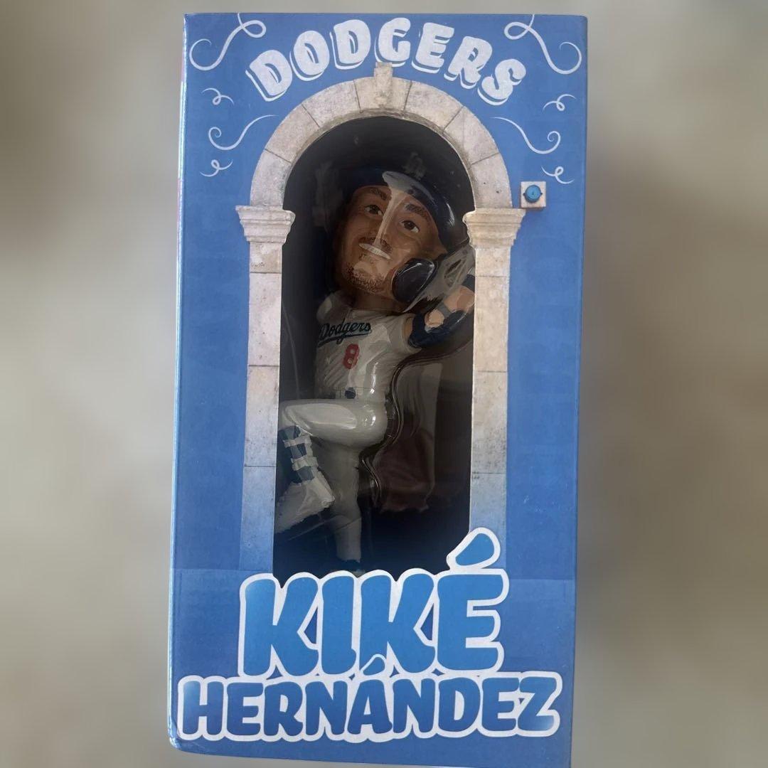 Kiké Hernández ボブルヘッド フィギュア Kike Hernandez Los Angeles Dodgers 2024 World Series Champions