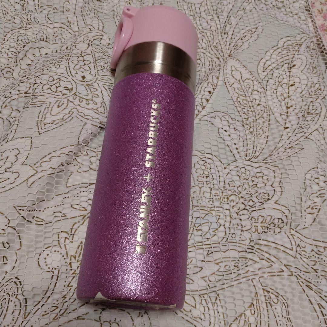 スターバックス 水筒 タンブラー ラメ グリッター パープル 473ml