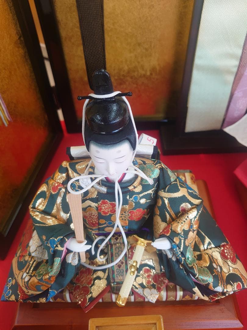 ○タイムセール○新品○ おひなさまフルセット さくら柄金襴衣装と金