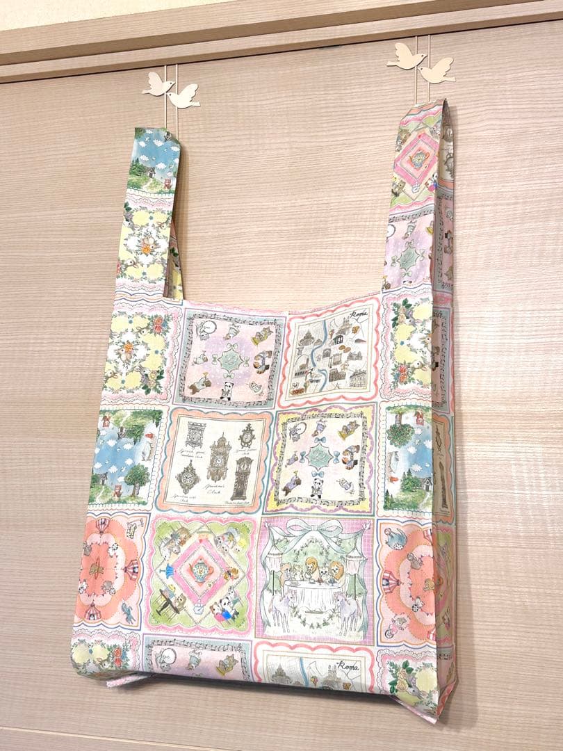 ルッコラ様専用☆22fabric生地使用☆レジ袋型マイバッグ 4点