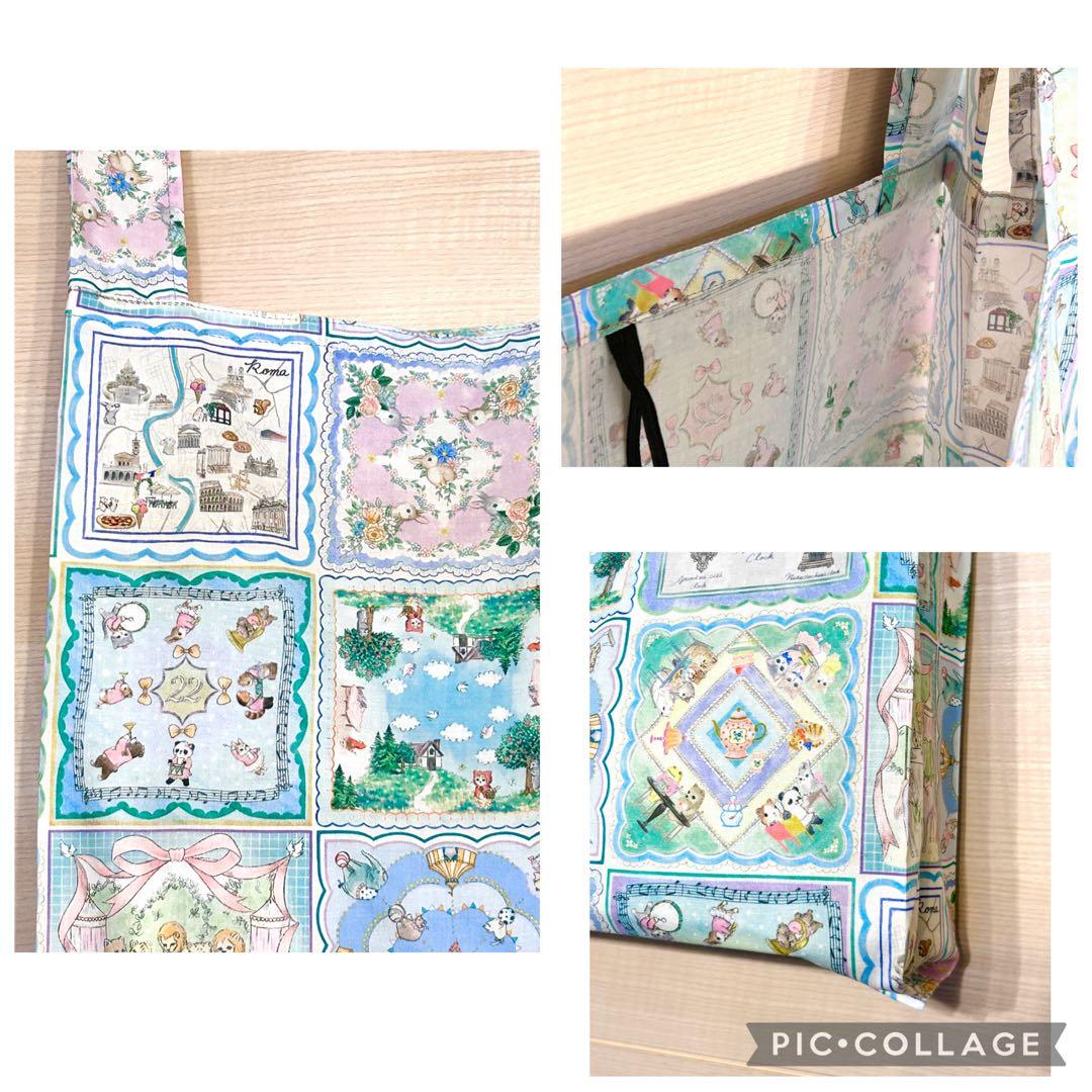 ルッコラ様専用☆22fabric生地使用☆レジ袋型マイバッグ 4点