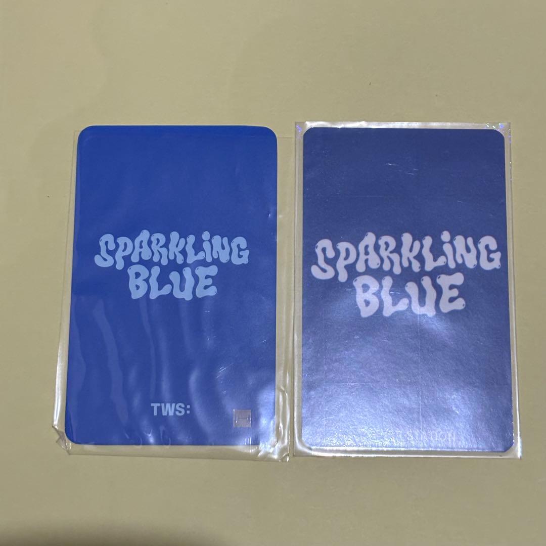 tws トゥアス ジフン トレカ セット sparkling blue - メルカリ