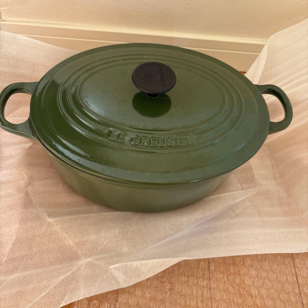 LE CREUSET グリーン 両手鍋 25cm Amazon｜[ ル・クルーゼ] Le Creuset 両手鍋 シグニチャー ココット