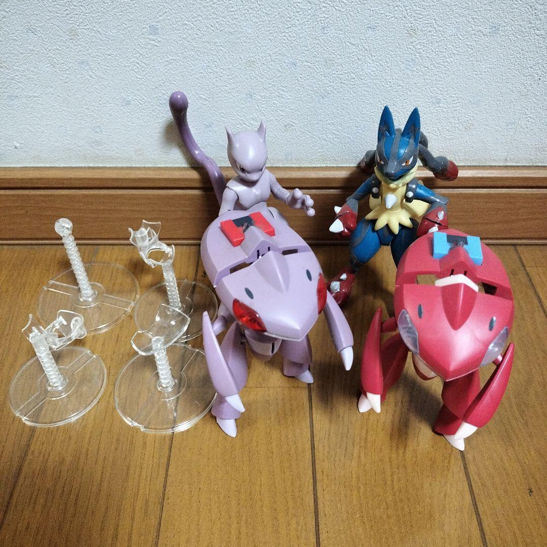 ポケモン　プラモデル　ゲノセクト　色違いゲノセクト　メガルカリオ　ミュウツー Amazon | ポケモンプラモコレクション 31+31+32 赤いゲノセクト