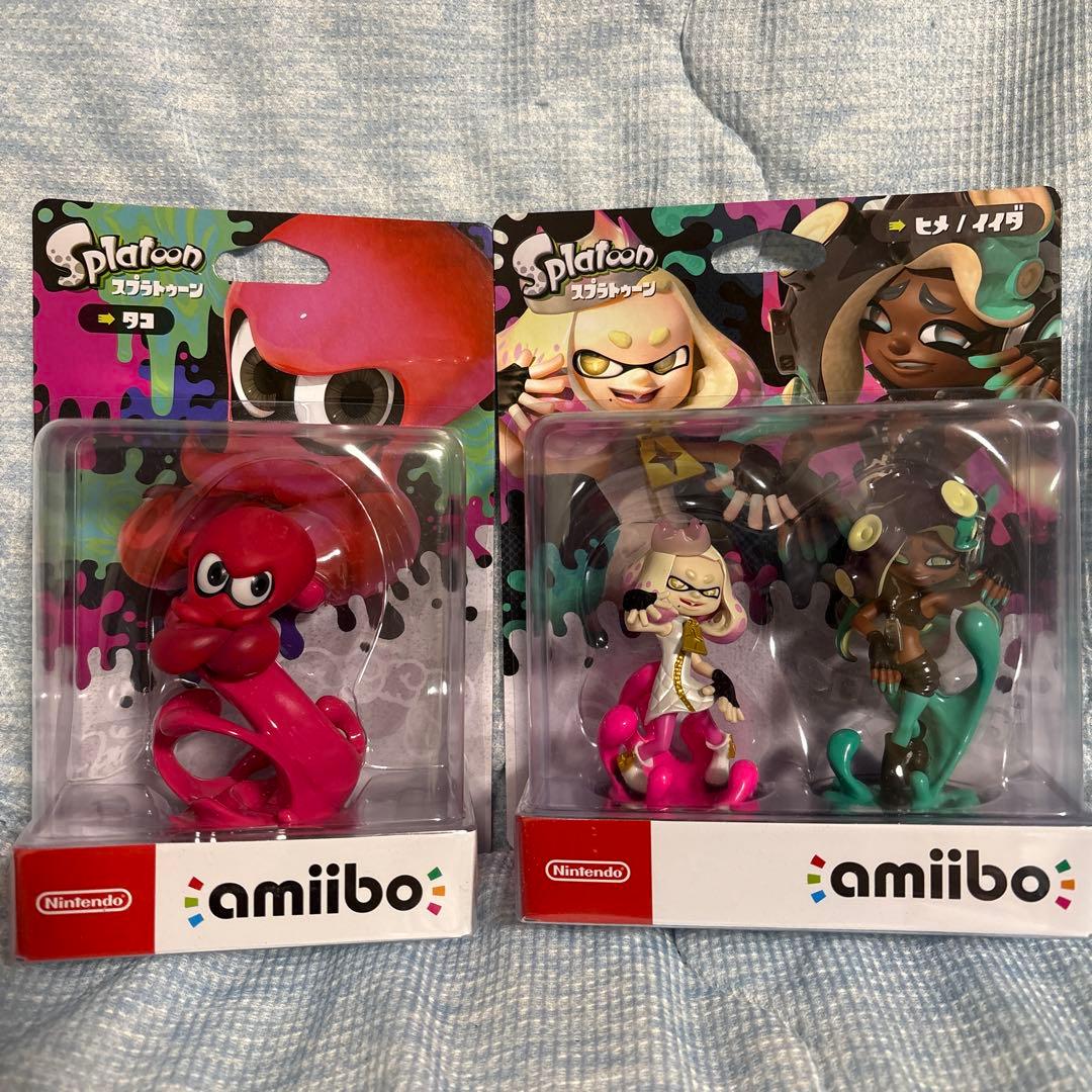 新品未開封美品！amiiboアミーボヒメイイダとタコ2箱セット amiibo テンタクルズセット ヒメ イイダ スプラトゥーン 2 3 アミーボ