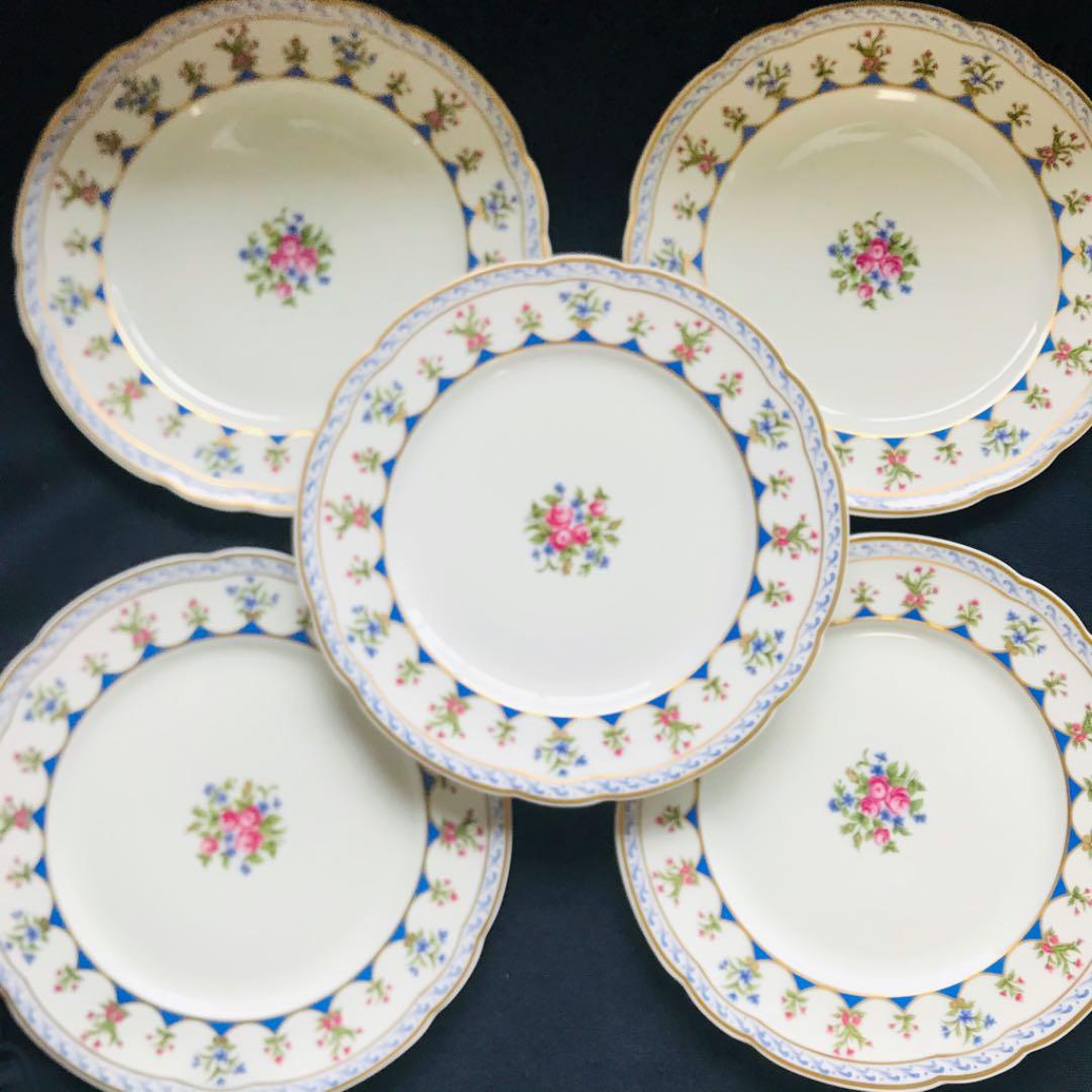 ベルナルドリモージュ シャトーブリアン　５枚セット 未使用】BERNARDAUDリモージュ ベルナルド ボーケーズ 食器5点セット
