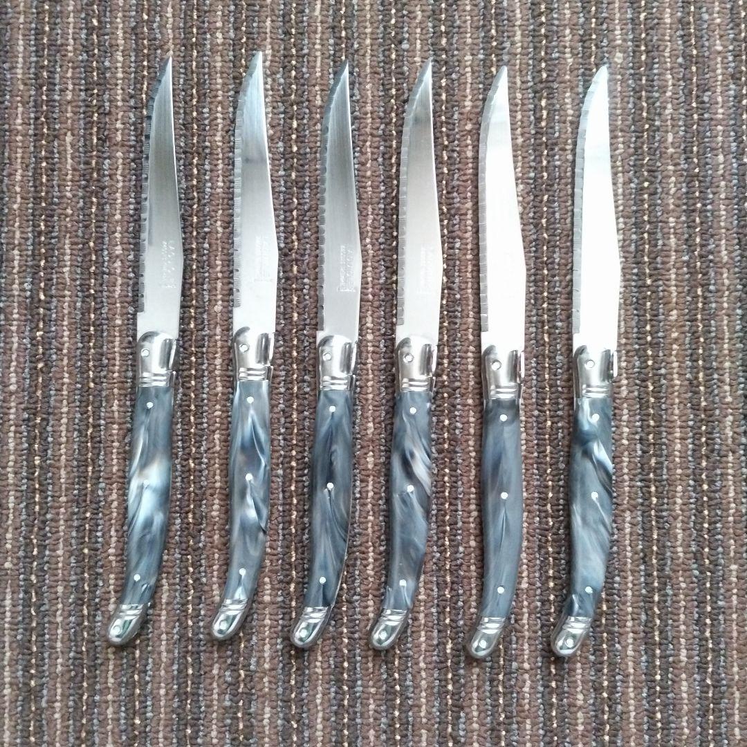 【美品】LAGUIOLE　ラギオール／ライヨール　ステーキナイフ６本セット　共箱 楽天市場】ル ライヨール ステーキナイフ 6本セット 木製収納ケース