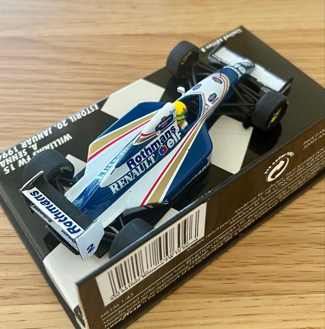 ミニチャンプス F1 ウィリアムズ FW15 A.セナ 1/43 ロスマンズ仕様
