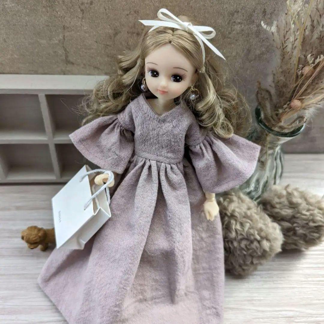 リカちゃん服ハンドメイド ワンピース 大人リカちゃん リカ活 リアル