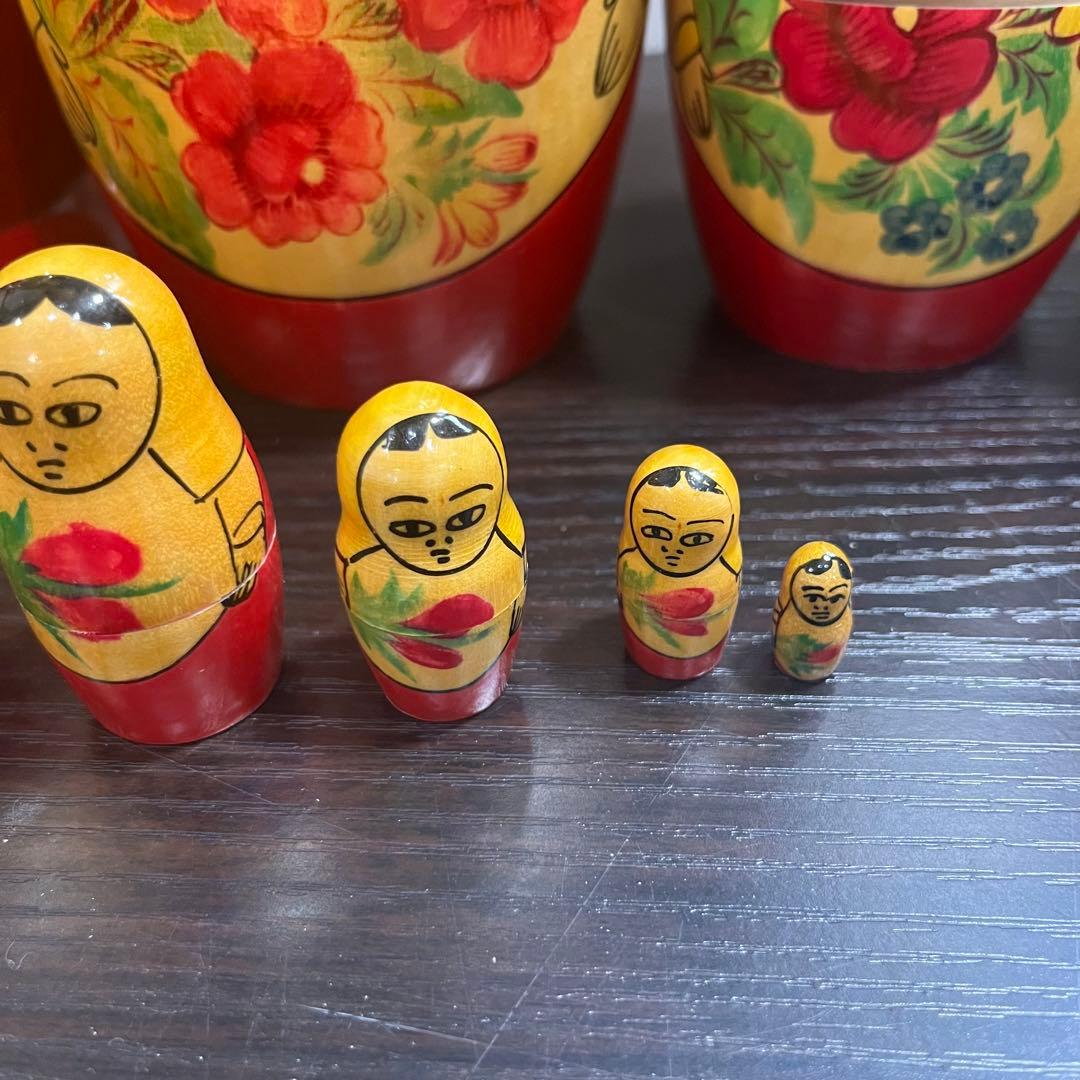 マトリョーシカ 10体セット ヴィンテージ ロシア民芸品 ソ連製 - メルカリ