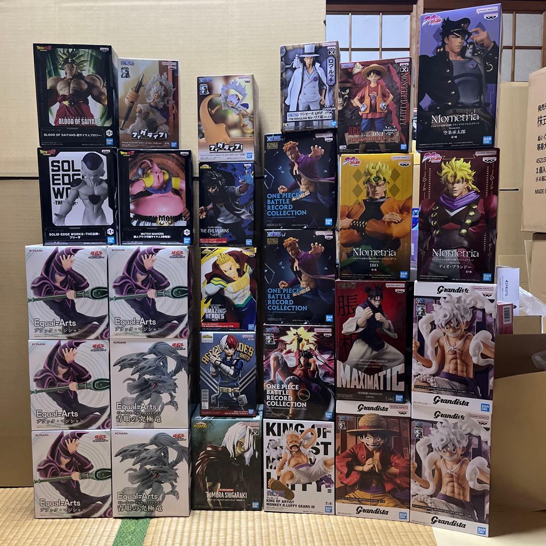 28個 ワンピース 呪術廻戦 ジョジョ ヒロアカ 遊戯王 フィギュアまとめ売り 28個 ワンピース 呪術廻戦 ジョジョ ヒロアカ 遊戯王 フィギュアまとめ