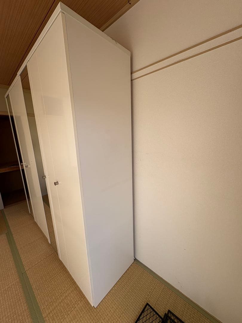 ①【引取or直配送】ニトリ ワードローブ クエス 100 ホワイトQUESS