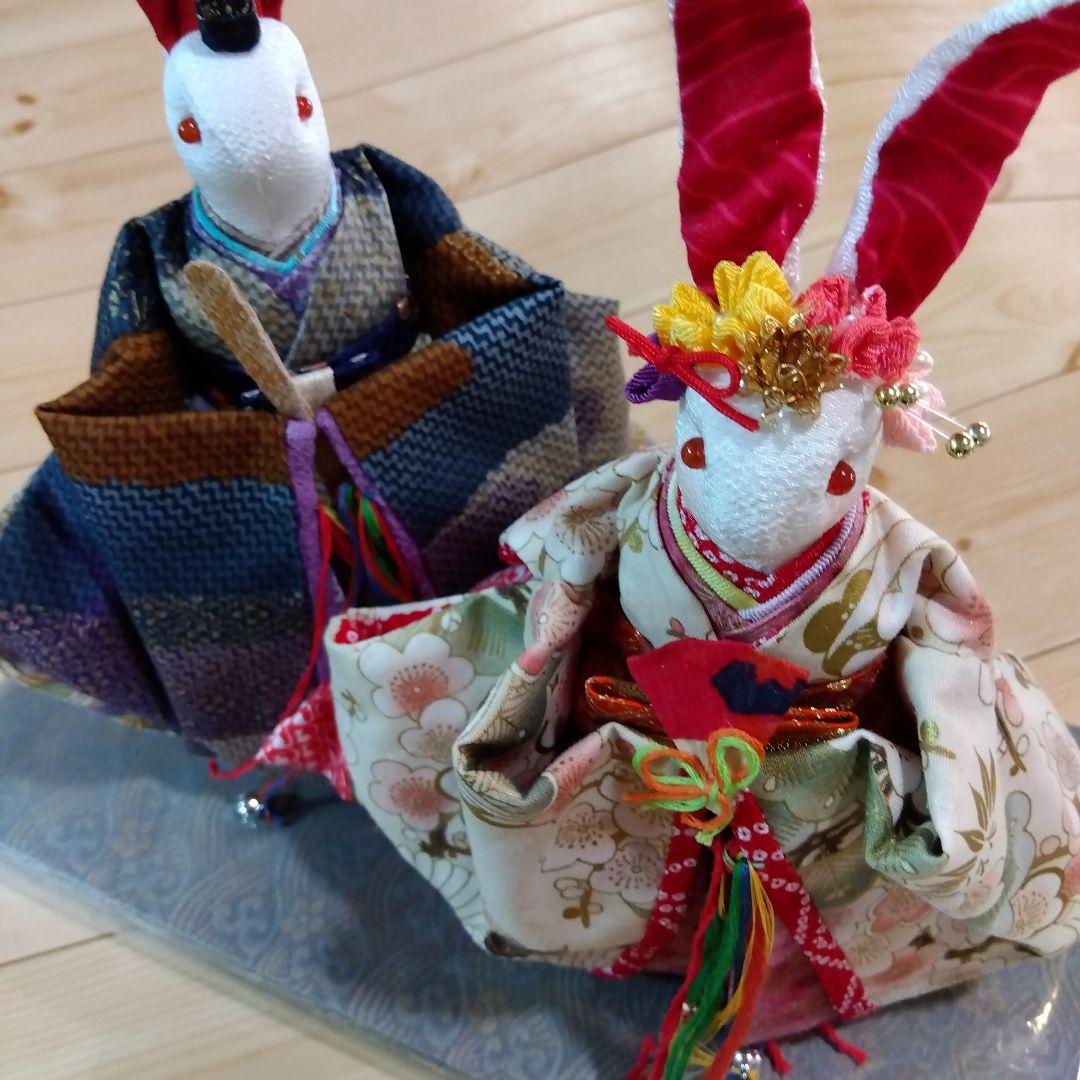 うさぎの雛人形（手作り） お雛様 因幡の白兎 恋のキューピット - メルカリ